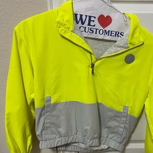 Girls Neon Yellow Patch Pocket 1/4 Zip Pullover!!! NWT!!! 💛